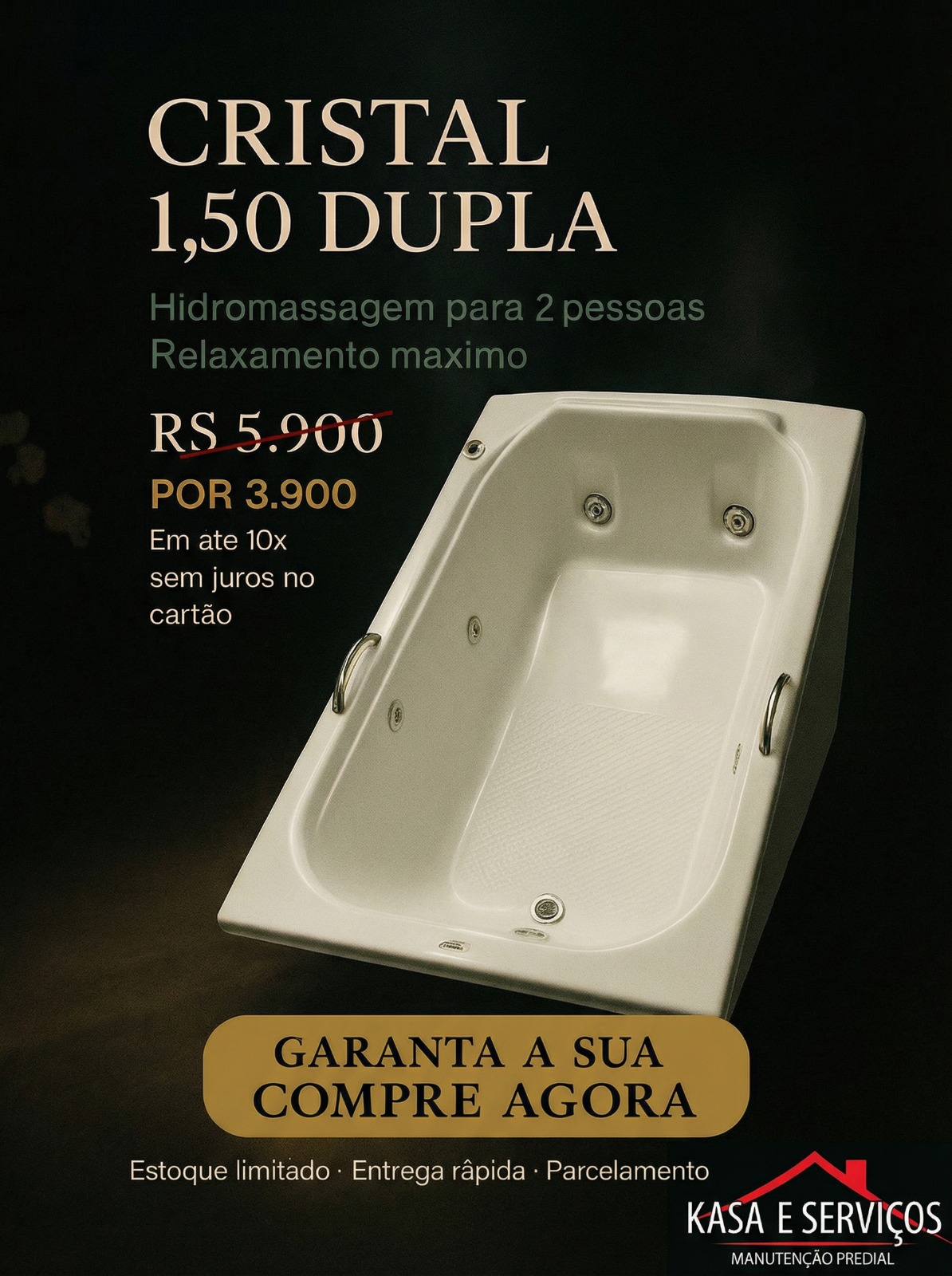 BANHEIRA DUPLA ESPARTA 